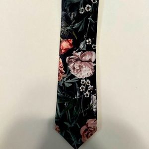 Men’s H&M Floral Long Tie - Multicolored